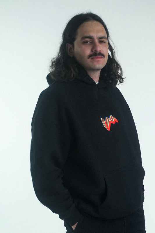 SUPER 8 SOCIETY - OVERSIZE HOODIE (MALE) - BLACK