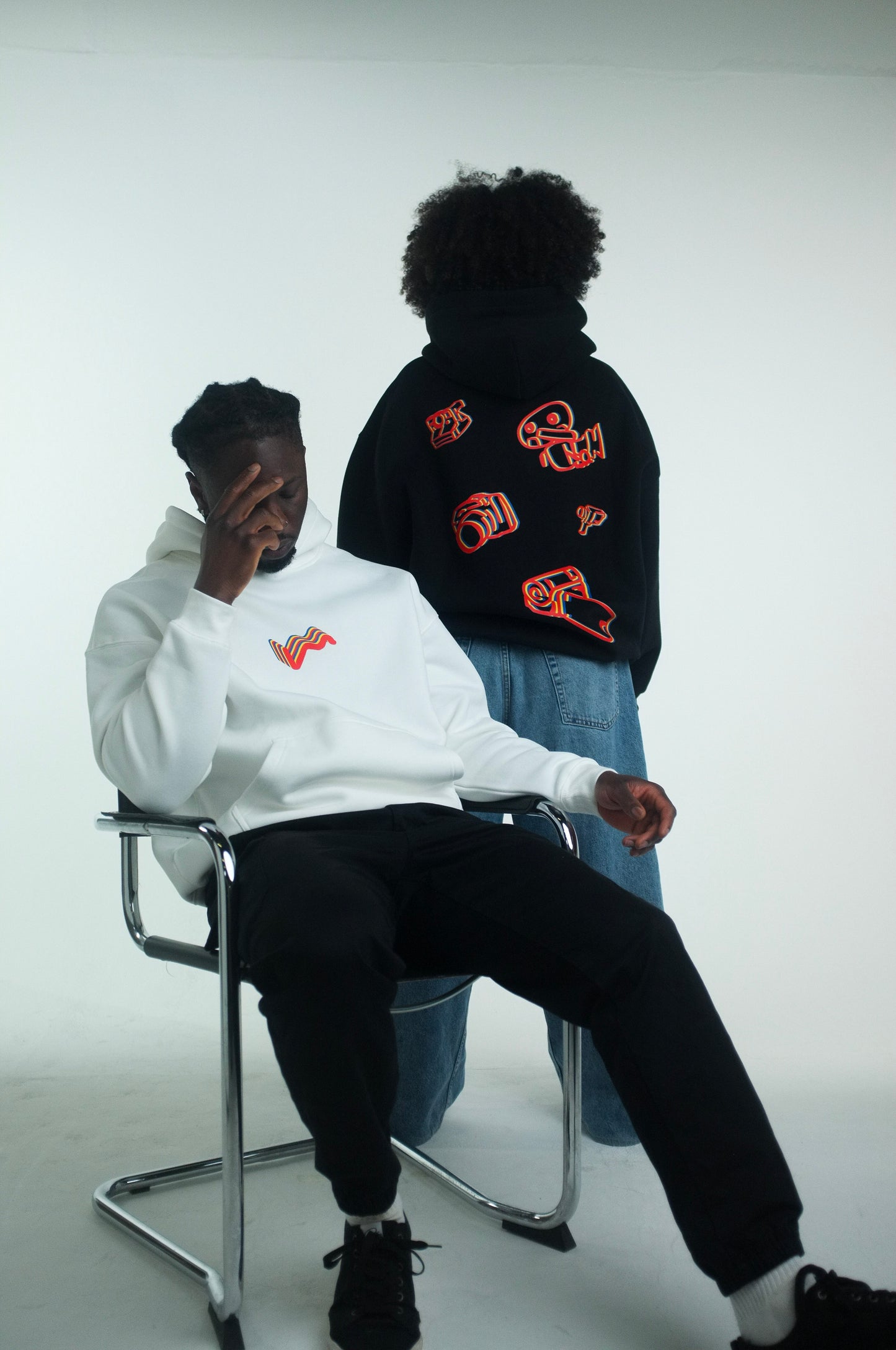 CAMERA/SPEED - OVERSIZE HOODIE (UNISEX) - BLACK