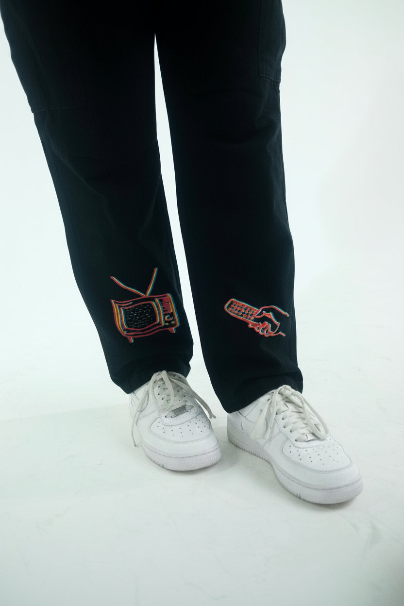 PRESS PLAY - WAIST CARGO PANTS (UNISEX)