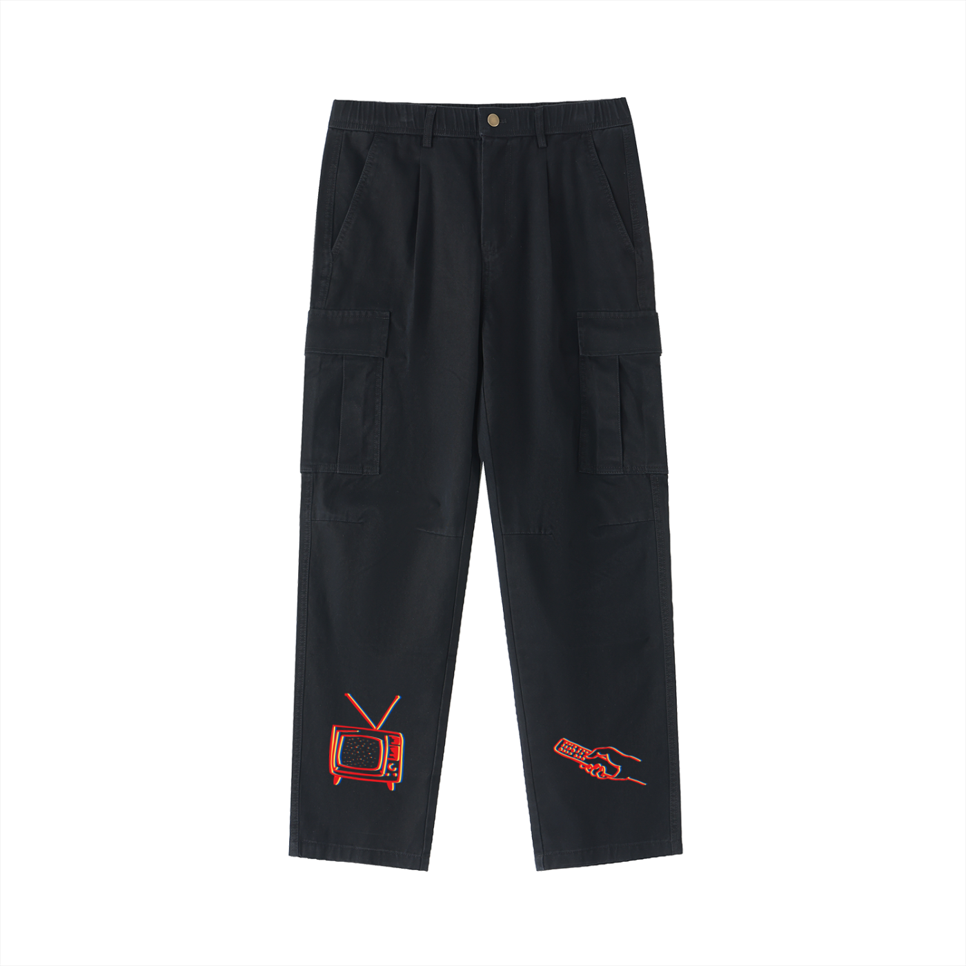 PRESS PLAY - WAIST CARGO PANTS (UNISEX)
