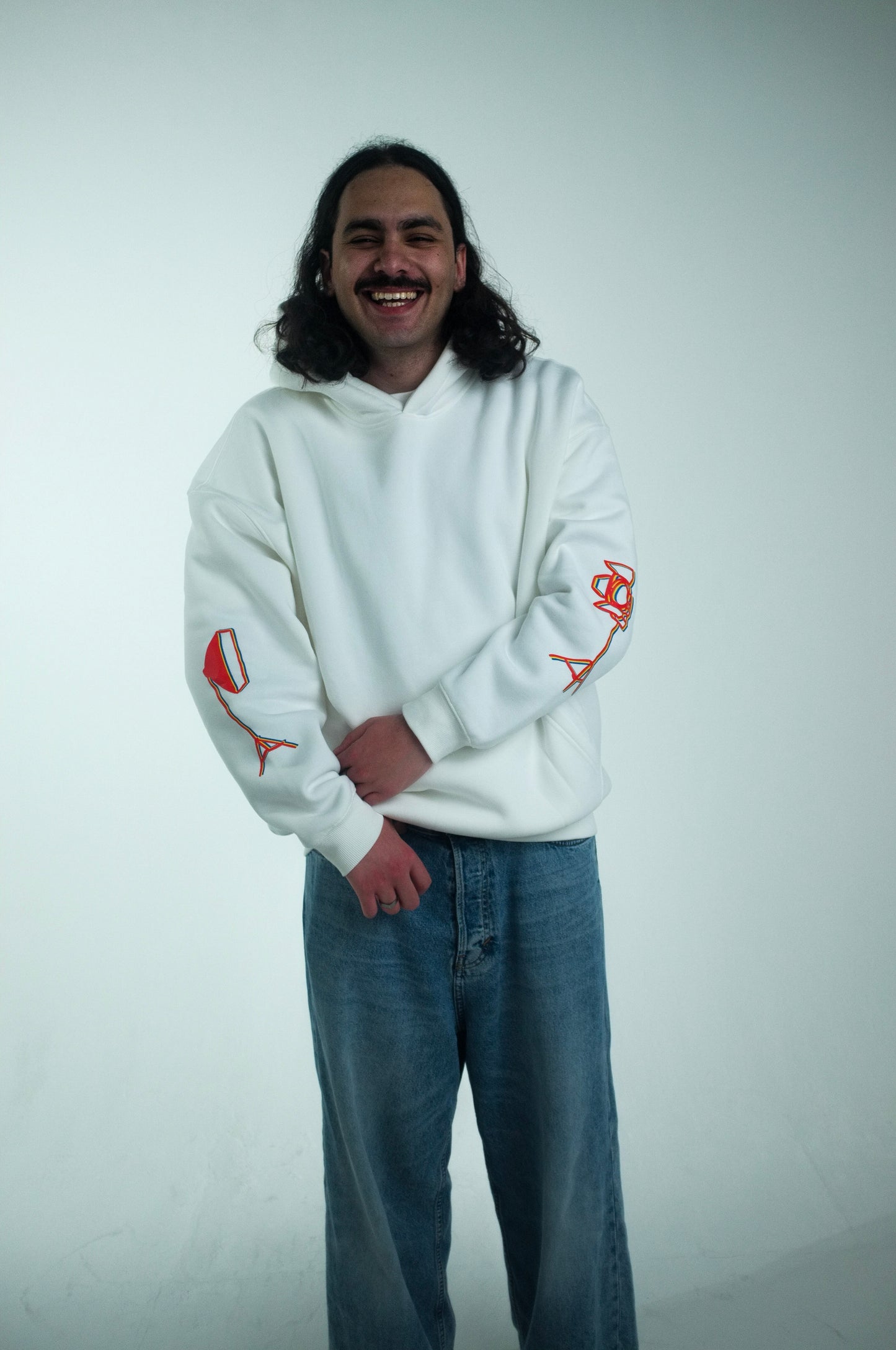 CAMERA/SPEED - OVERSIZE HOODIE (UNISEX) - WHITE