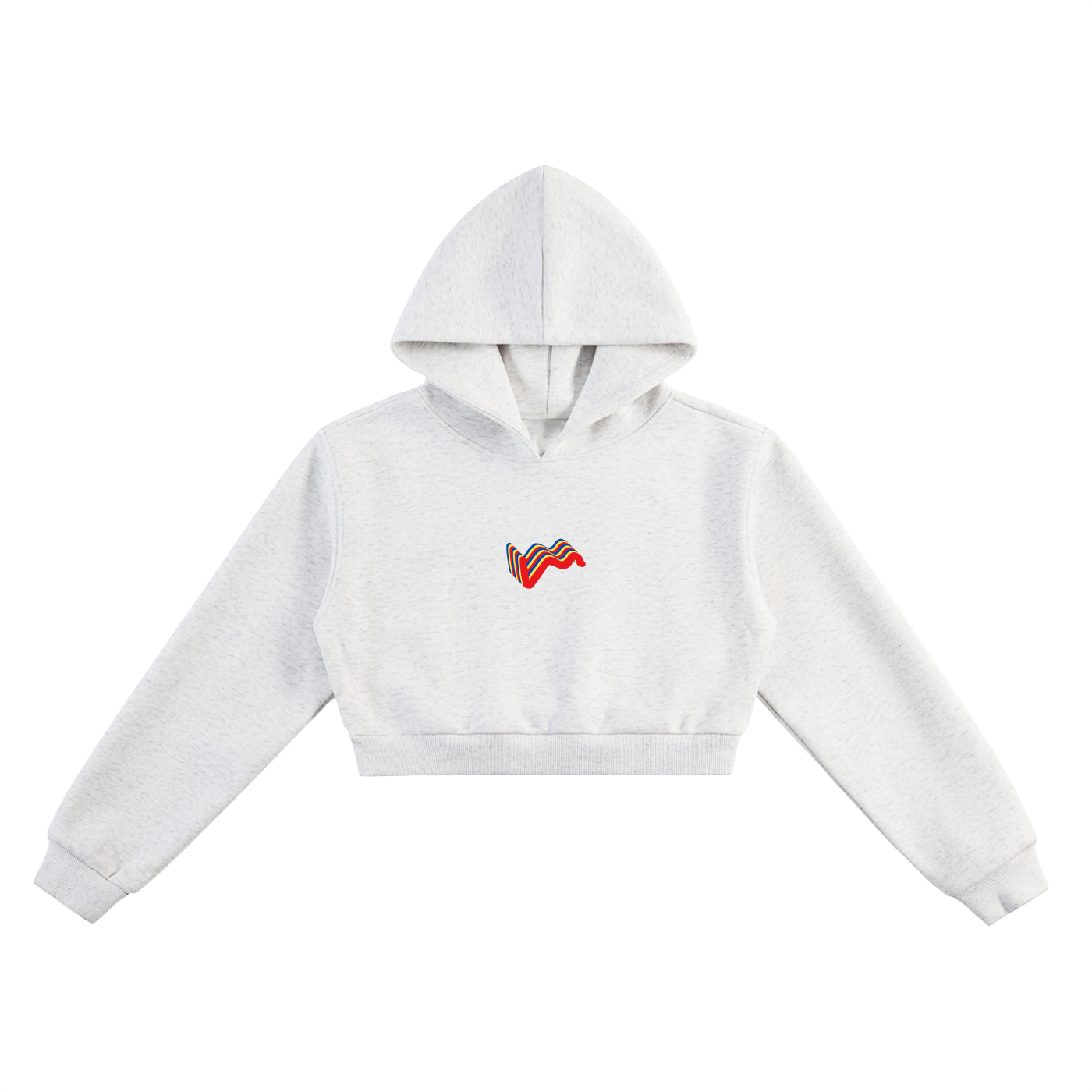 SUPER 8 SOCIETY - CROPPED HOODIE (FEMALE) - WHITE